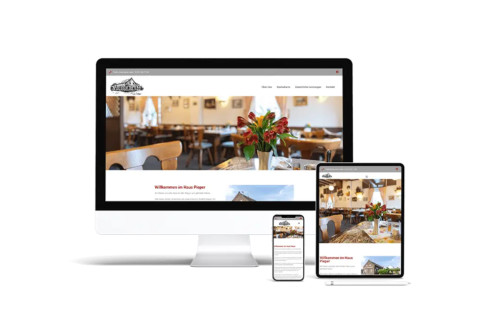 Haus Pieper - Webdesign-Mock up 2024